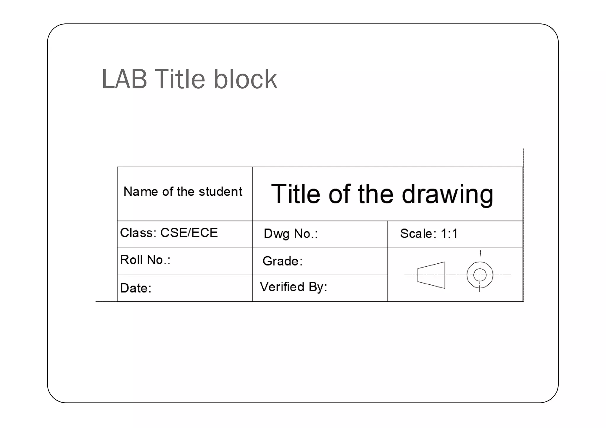 LAB Title block
 