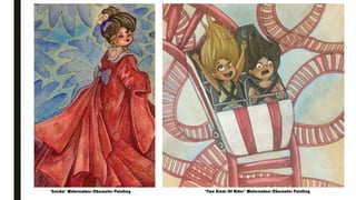 ‘Geisha’ Watercolour Character Painting ‘Two Kinds Of Rider’ Watercolour Character Painting
 