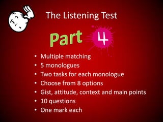 an essayUse of English Test5 partsOnehourlong50 questions