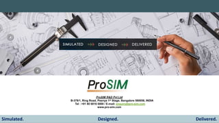 CAE FEA Services from ProSIM Bangalore (Updated 22092022).pptx