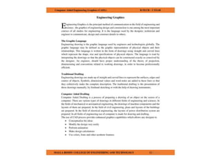 COMPUTER AIDED ENGINEERING GRAPHICS notes