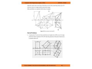 COMPUTER AIDED ENGINEERING GRAPHICS notes