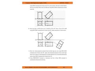 COMPUTER AIDED ENGINEERING GRAPHICS notes