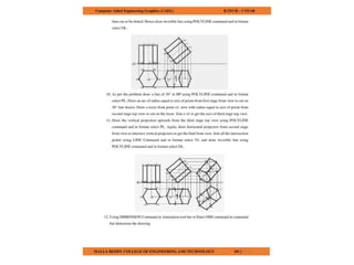 COMPUTER AIDED ENGINEERING GRAPHICS notes