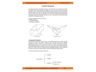 COMPUTER AIDED ENGINEERING GRAPHICS notes