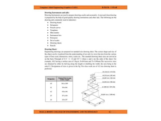 COMPUTER AIDED ENGINEERING GRAPHICS notes