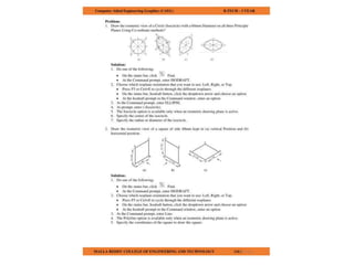 COMPUTER AIDED ENGINEERING GRAPHICS notes