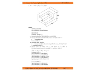 COMPUTER AIDED ENGINEERING GRAPHICS notes