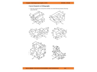 COMPUTER AIDED ENGINEERING GRAPHICS notes