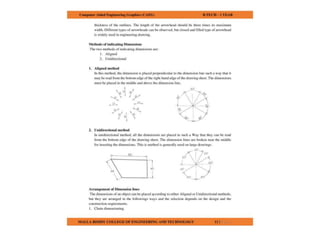 COMPUTER AIDED ENGINEERING GRAPHICS notes