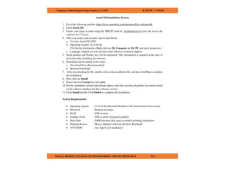 COMPUTER AIDED ENGINEERING GRAPHICS notes