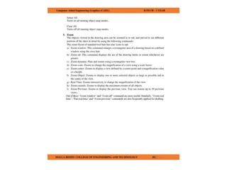 COMPUTER AIDED ENGINEERING GRAPHICS notes