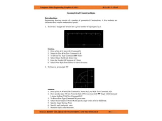 COMPUTER AIDED ENGINEERING GRAPHICS notes