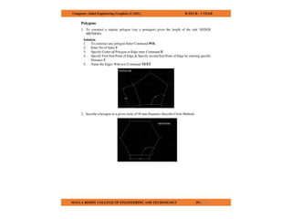 COMPUTER AIDED ENGINEERING GRAPHICS notes
