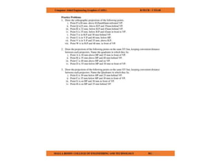 COMPUTER AIDED ENGINEERING GRAPHICS notes