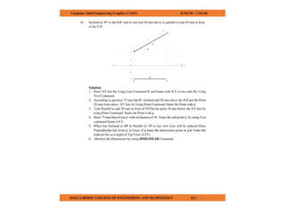 COMPUTER AIDED ENGINEERING GRAPHICS notes