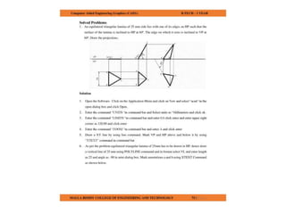 COMPUTER AIDED ENGINEERING GRAPHICS notes