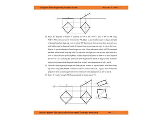COMPUTER AIDED ENGINEERING GRAPHICS notes
