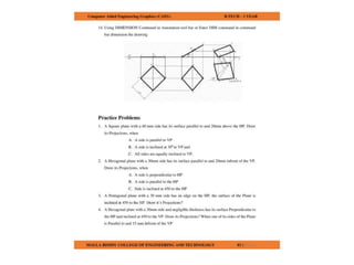 COMPUTER AIDED ENGINEERING GRAPHICS notes