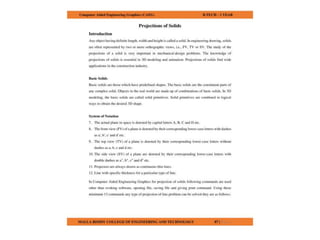 COMPUTER AIDED ENGINEERING GRAPHICS notes