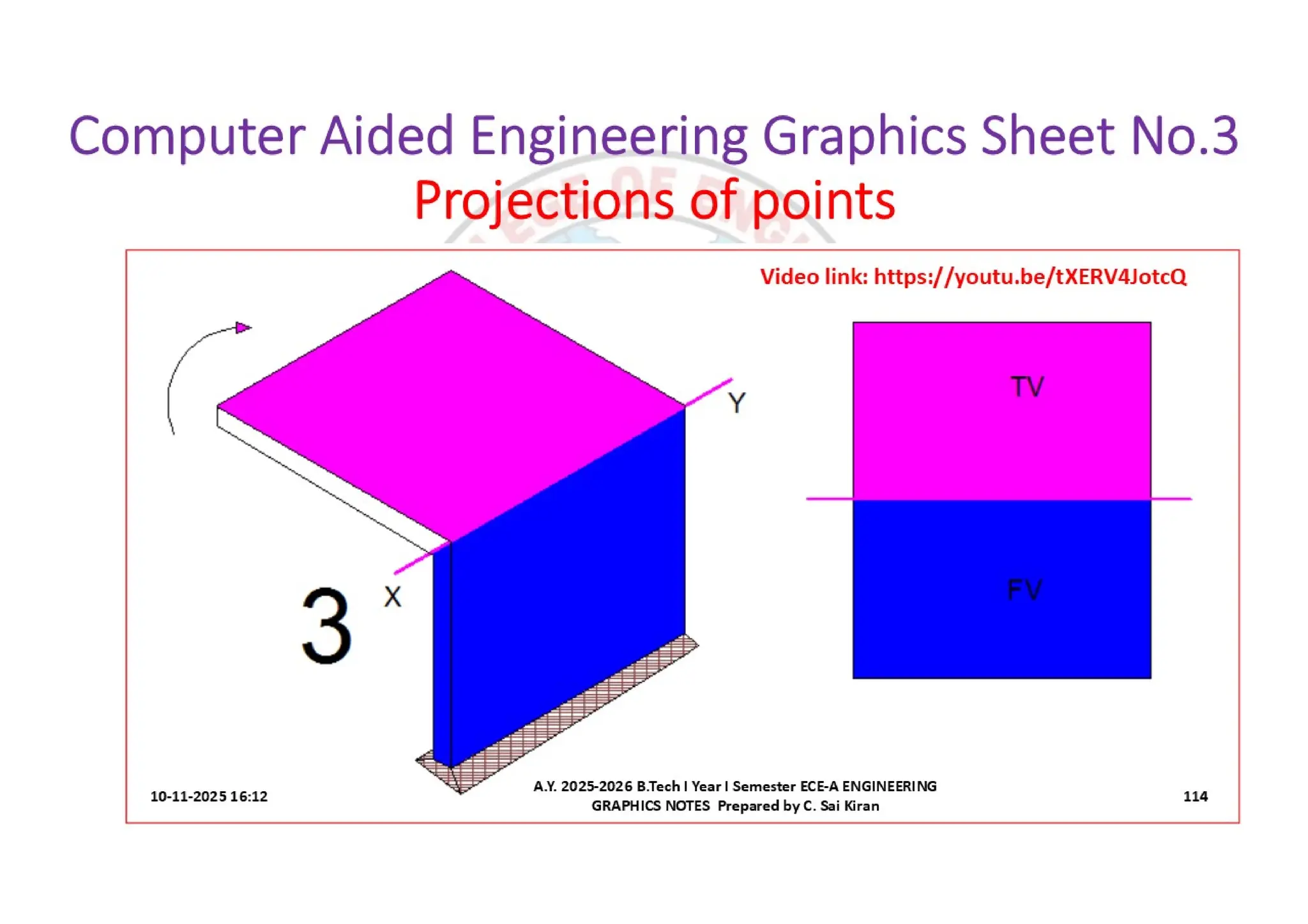 Computer Aided Engineering Graphics Notes till Mid-I Syllabus