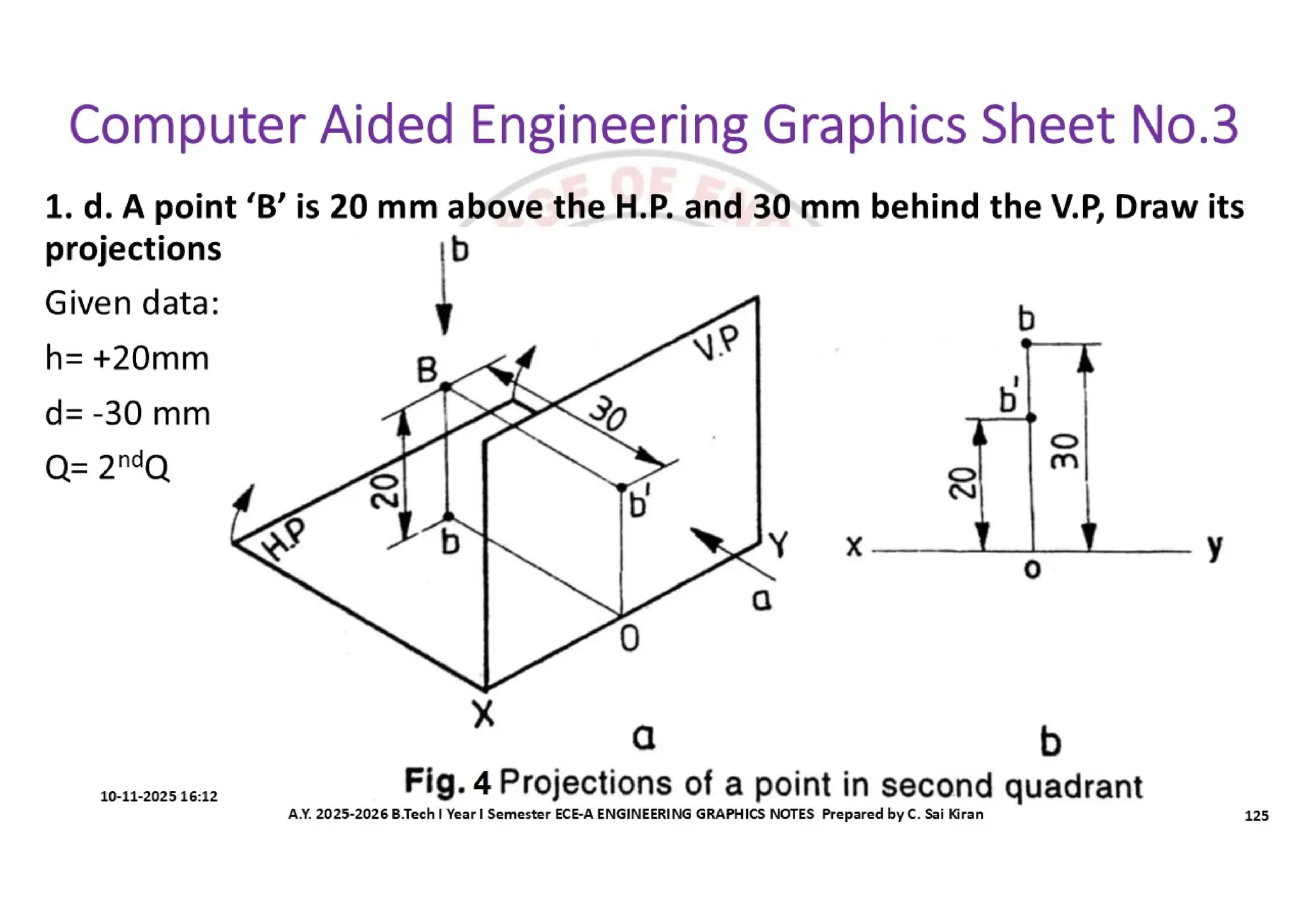 Computer Aided Engineering Graphics Notes till Mid-I Syllabus