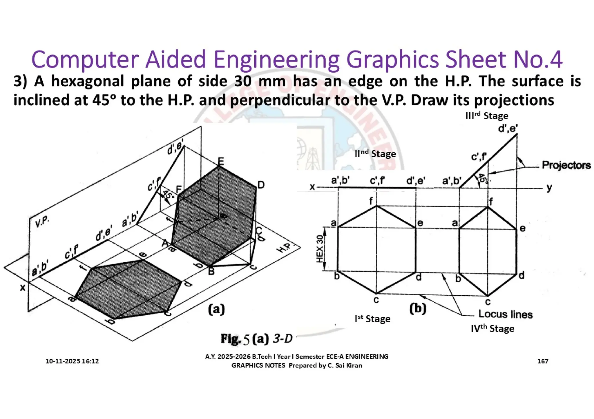 Computer Aided Engineering Graphics Notes till Mid-I Syllabus