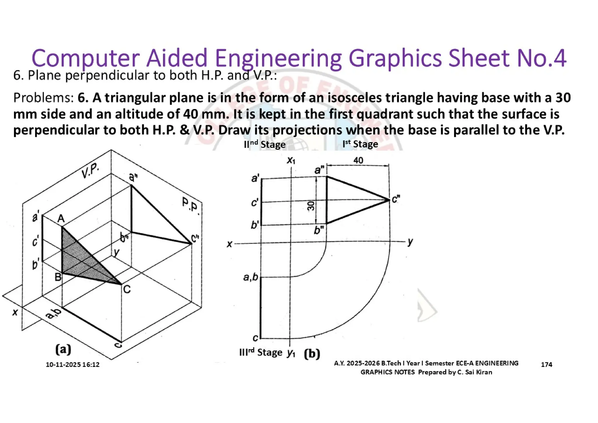 Computer Aided Engineering Graphics Notes till Mid-I Syllabus