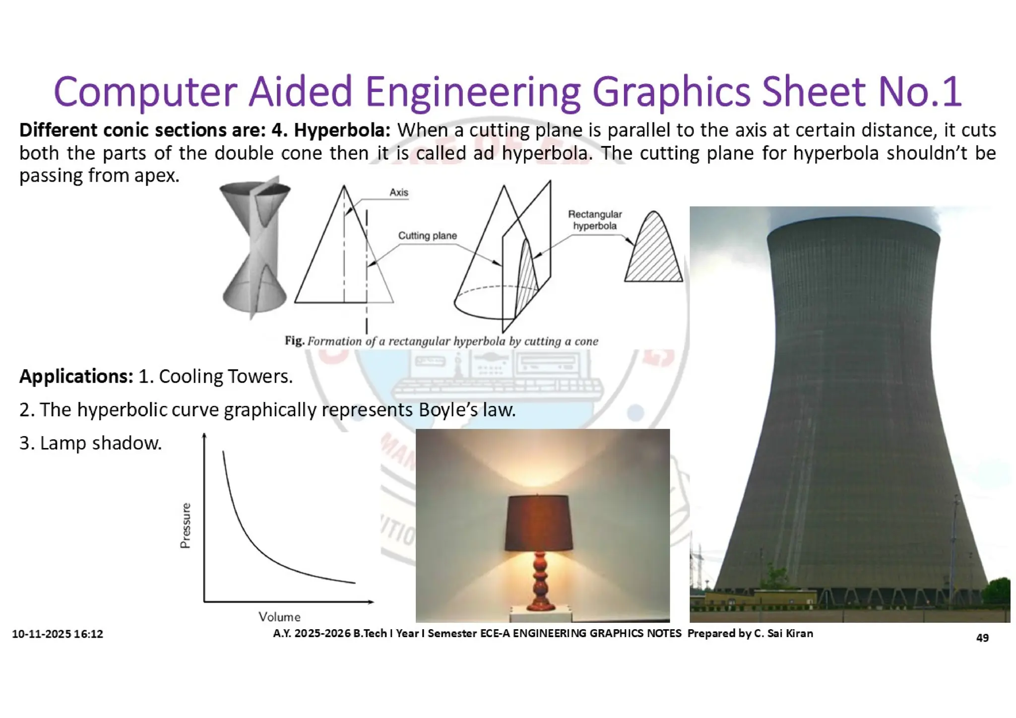 Computer Aided Engineering Graphics Notes till Mid-I Syllabus