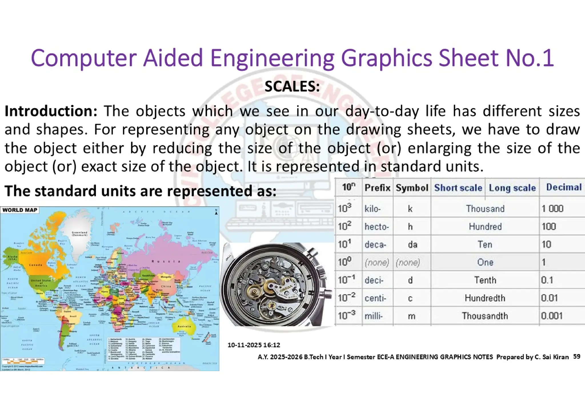 Computer Aided Engineering Graphics Notes till Mid-I Syllabus