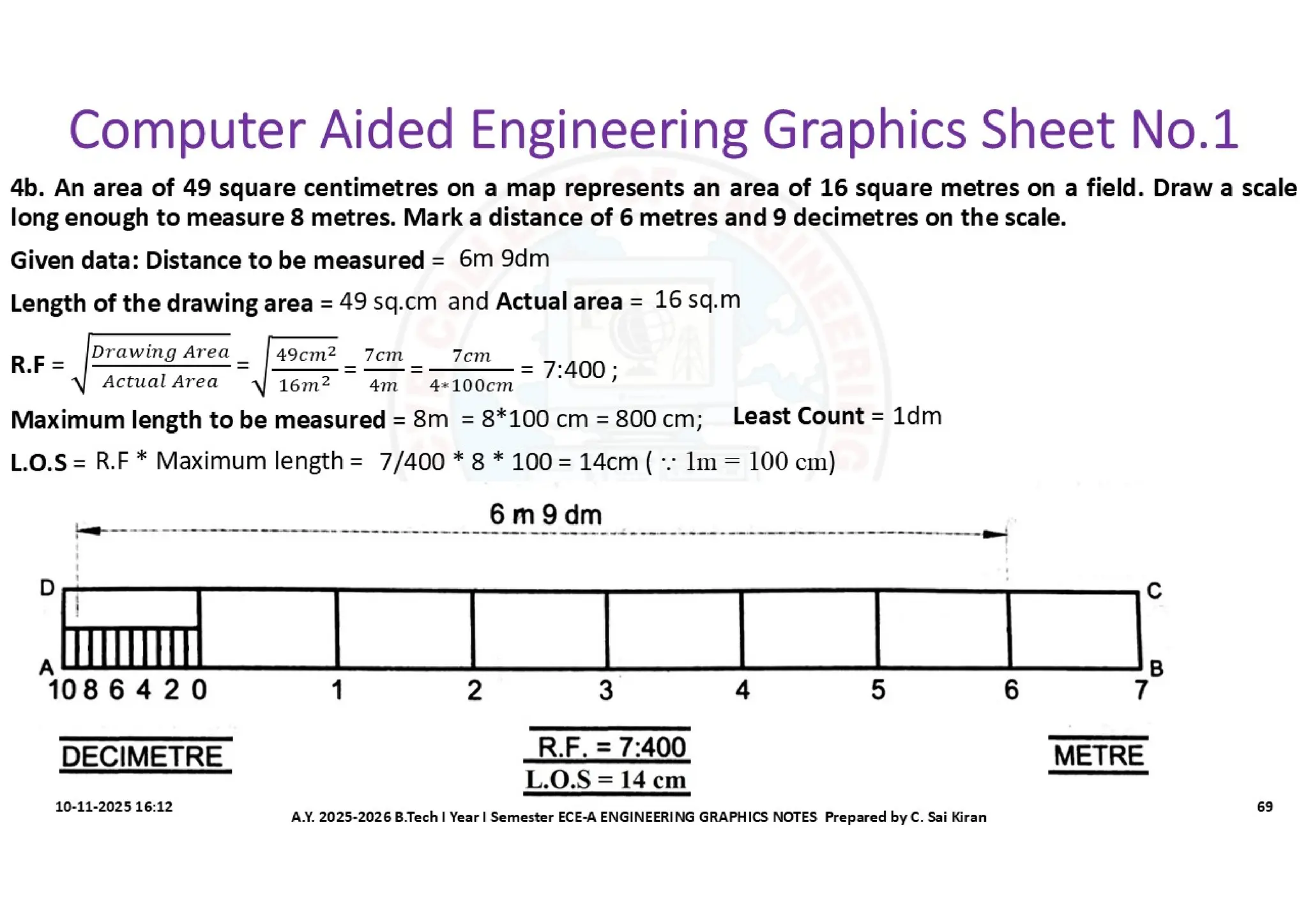 Computer Aided Engineering Graphics Notes till Mid-I Syllabus
