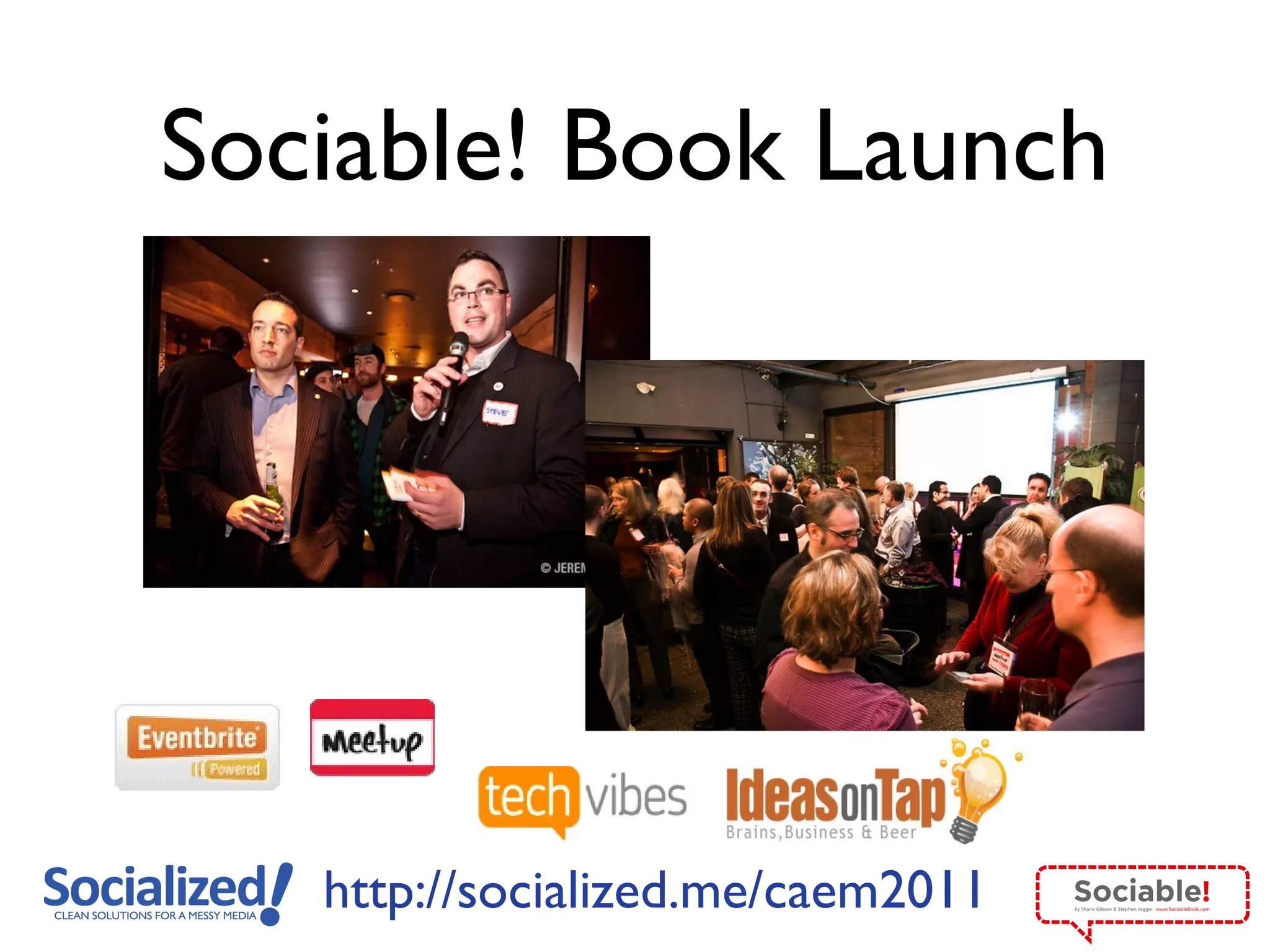 Sociable! Book Launch 