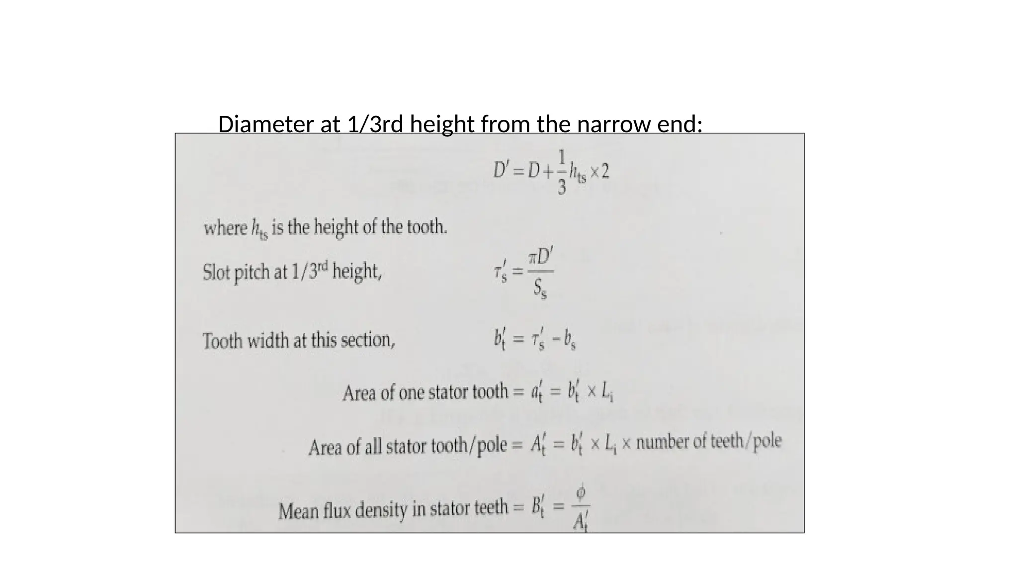 Diameter at 1/3rd height from the narrow end:
 