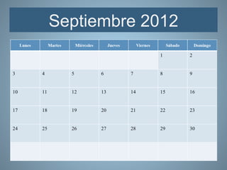 Septiembre 2012
 