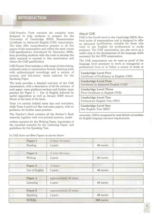 CAE practice tests. Student's book (2009)