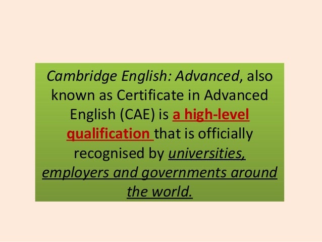 CAE Deutsch