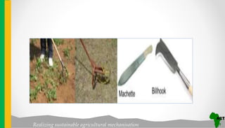 Realizing sustainable agricultural mechanisation
 