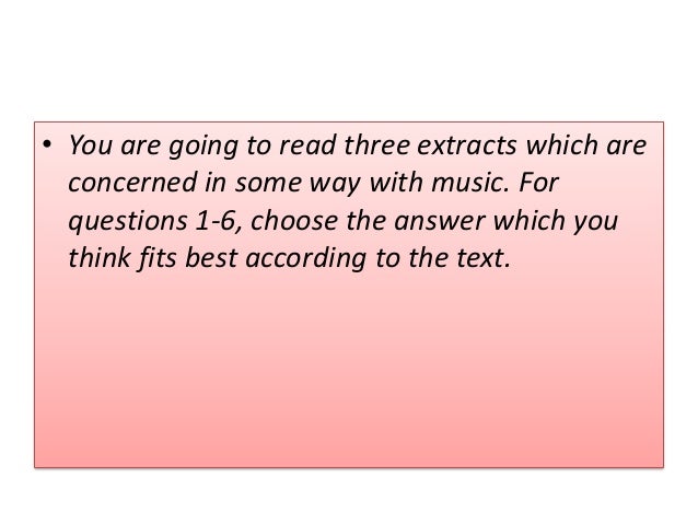 Cae Reading Test