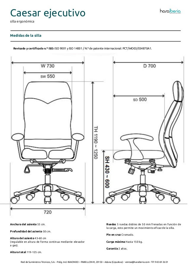 sillas de oficina altura asiento 60 sillas de oficina altura asiento 60