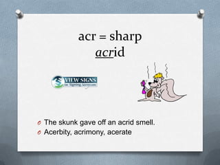 Caesar's English 15 Word Stems | PPTX