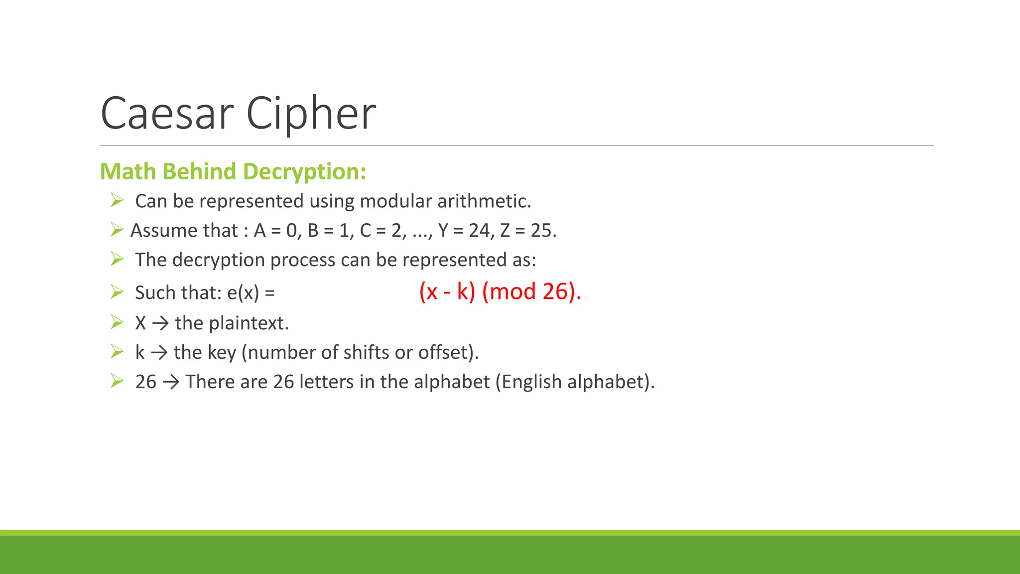 Caesar Cipher.pptx Information Security ppt | PPT