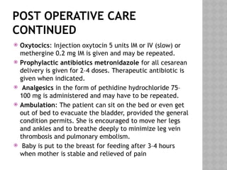 Mathrgine Inj CAESAREAN SECTION-1.pptxvyfyytytioytilt7tp98 | PPTX
