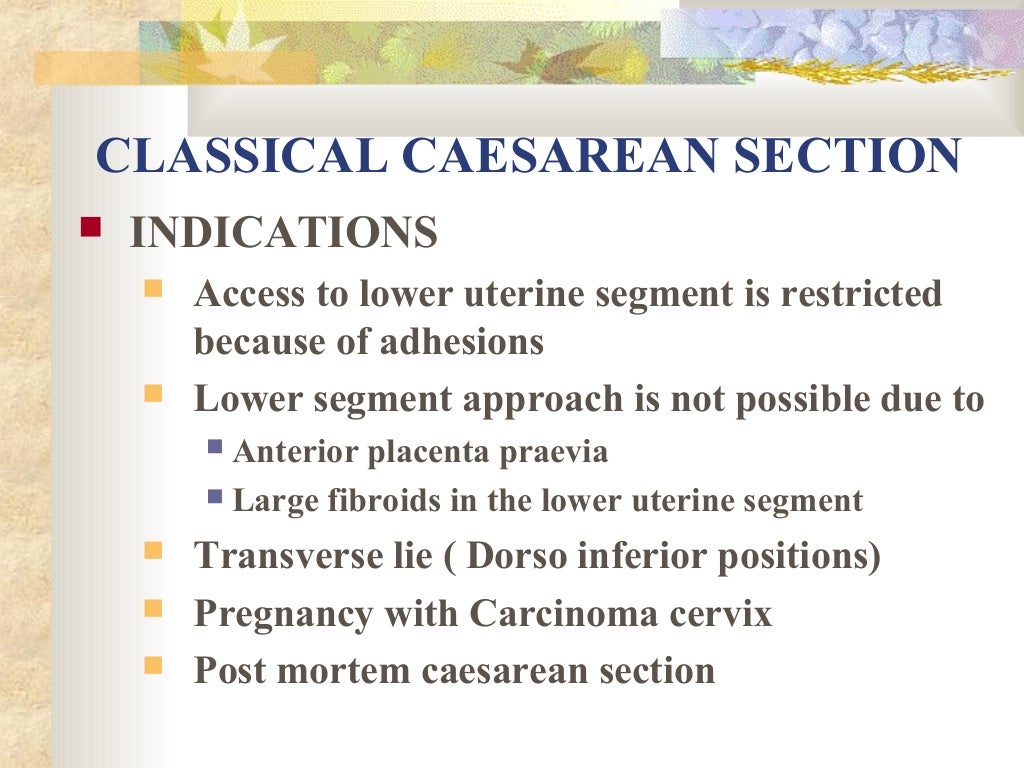 Caesarean section