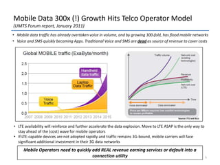 Mobile and fixed telcos have completely lost control over Value Added Services to over the top content providers, such as Apple, Google and Facebook. Mobile companies have no way to go, other than to cut costs and transform into efficient utilities
