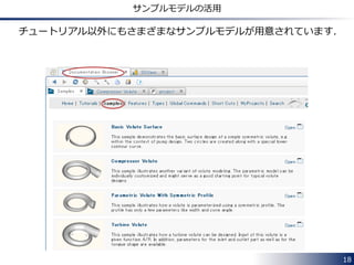 18
チュートリアルの活用｜Best Practices
ボリュートのモデリングの概要
 