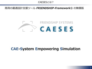 2
Chapter 1
CAESES®の概要説明です．
 