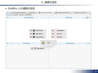 20 
5. 連携の設定 
 GridPro との連携の設定 
 
