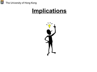 Implications
The University of Hong Kong
 