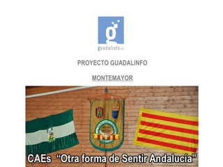 PROYECTO GUADALINFO
MONTEMAYOR
“CAEs: Otra forma de sentir Andalucía”
 