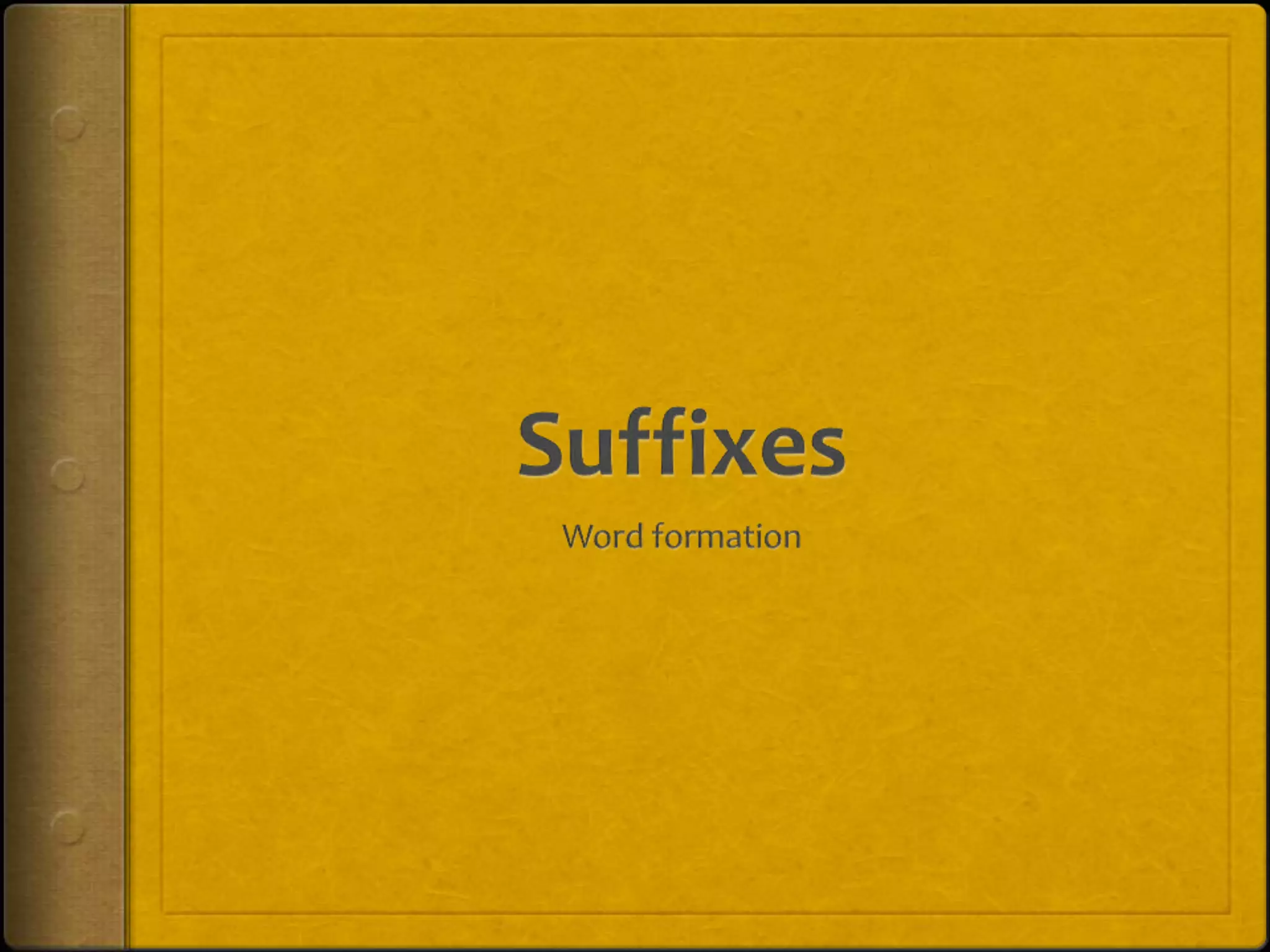 Suffixes | PPTX
